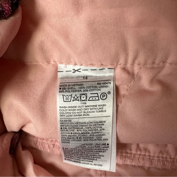 EUC Old Navy Mid-Rise Everyday Pink Eyelet Shorts - Picture 8 of 8